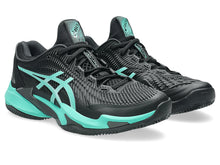 Ielādēt attēlu galerijas skatītājā, ASICS COURT FF 3 CLAY (BLACK/AURORA GREEN)
