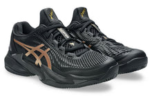 Load image into Gallery viewer, ASICS Court FF 3 Novak Clay Night Energy Shoes - Black/Prism Gold