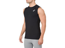 Ielādēt attēlu galerijas skatītājā, Asics Base Layer bezpiedurkņu T-krekls, melns