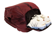 Load image into Gallery viewer, Varlion Burgundy Summum Ambassadors Leather Padel Backpack