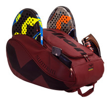 Load image into Gallery viewer, Varlion Burgundy Summum Ambassadors Leather Padel Bag