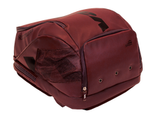 Load image into Gallery viewer, Varlion Burgundy Summum Ambassadors Leather Padel Backpack