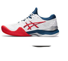 Load image into Gallery viewer, ASICS COURT FF 2 CLAY White/ Mako Blue Shoes
