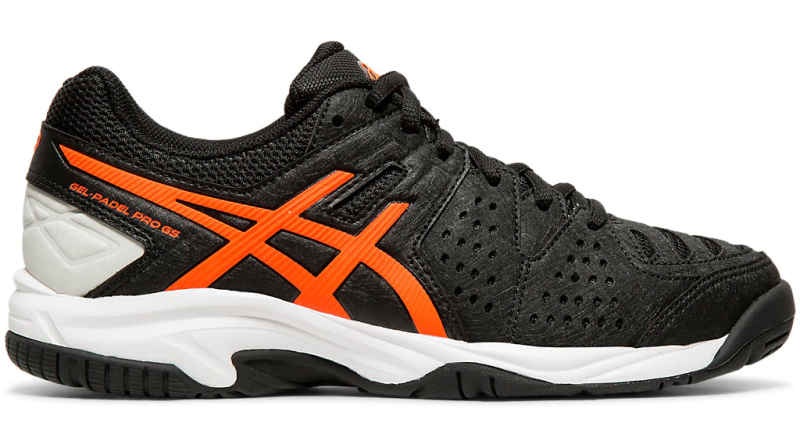 Asics Gel Padel PRO 3 GS Padel Shoes Black Flash Coral SQUASHOP