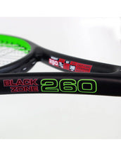 Load image into Gallery viewer, Karakal Black Zone Tennis Racket - Fast Fibre &amp; Nano Graphite Gel - 260g
