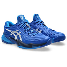 Load image into Gallery viewer, ASICS Court FF 3 Novak Shoes - Tuna Blue/Pure Silver

