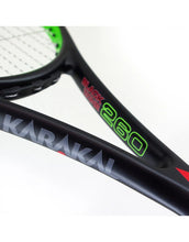 Load image into Gallery viewer, Karakal Black Zone Tennis Racket - Fast Fibre &amp; Nano Graphite Gel - 260g
