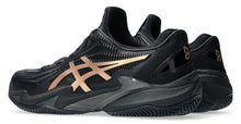 Load image into Gallery viewer, ASICS Court FF 3 Novak Clay Night Energy Shoes - Black/Prism Gold
