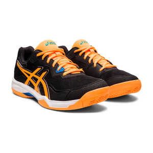 Asics Gel-Padel Pro 4 Shoes - Black/Orange POP